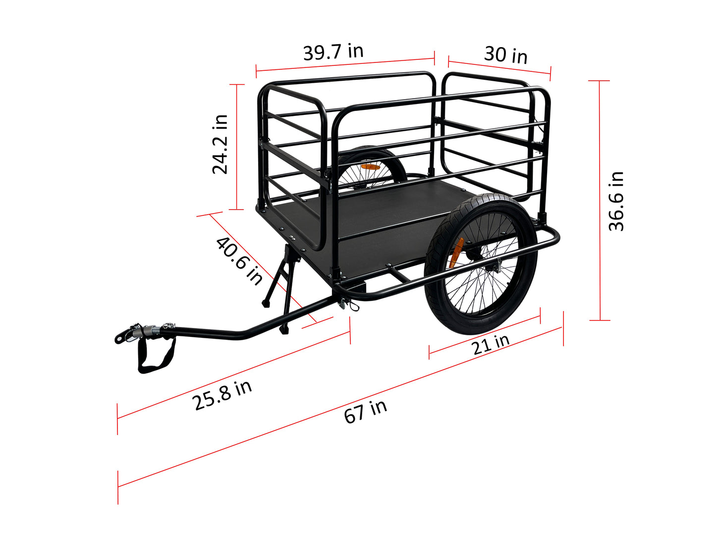 Dirwin Bike All-Terrain Cargo Trailer - HuntingEbikesDirect.com